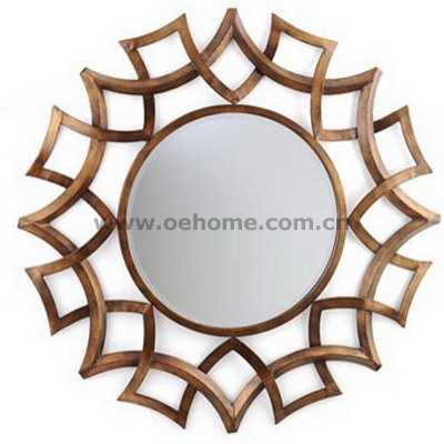 8348B High quality starburst metal mirror, salon mirror